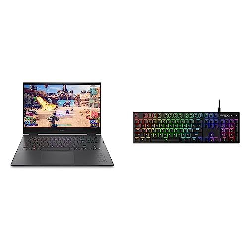 HP Omen AMD Ryzen 7-6800H 16.1 inch(40.9cm) FHD Gaming Laptop & Alloy Origins (Aqua) - US Layout