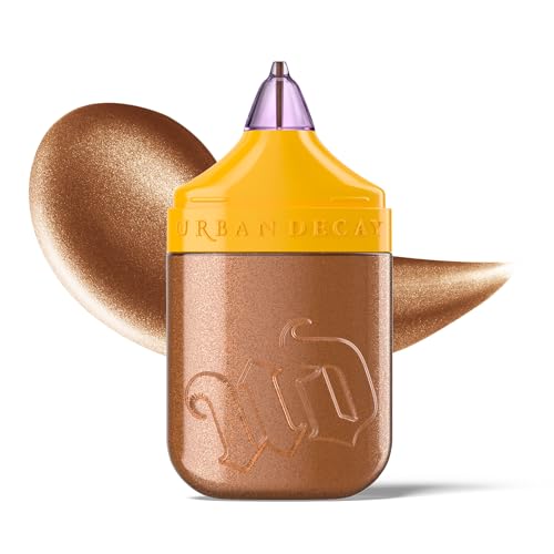 Urban Decay Facebond Luminizer, Waterproof Liquid Highlighter, Formulated with 3% Niacinamide & Vitamin E, Shade: Half Baked, 30ml