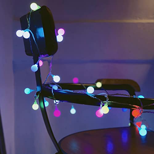 Tesyker Globe String Lights, 26 Ft 60Leds Ball Fairy Lights Usb Powered, Ip65 Waterproof, Decorative Lights For Indoor Outdoor Lighting, Bedroom, Wedding, Party, Christmas, Tree Decoration(16 Colors) #TOP2