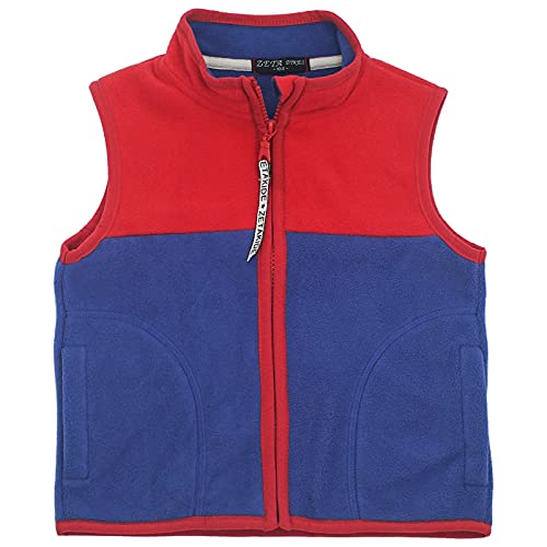 SEAUR Kids Polar Fleece Colorblock Vest #TOP28