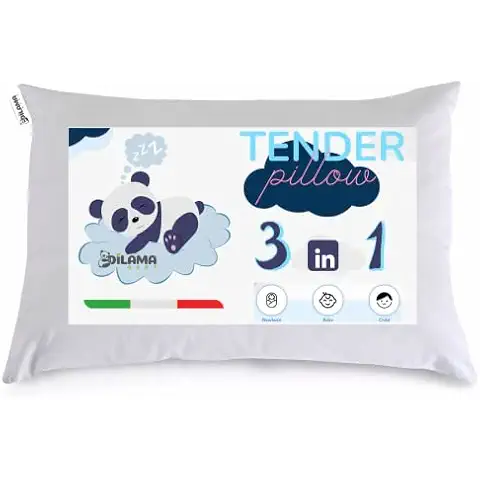 Dilamababy Almohada Bebe para Cuna 60x40 Cover