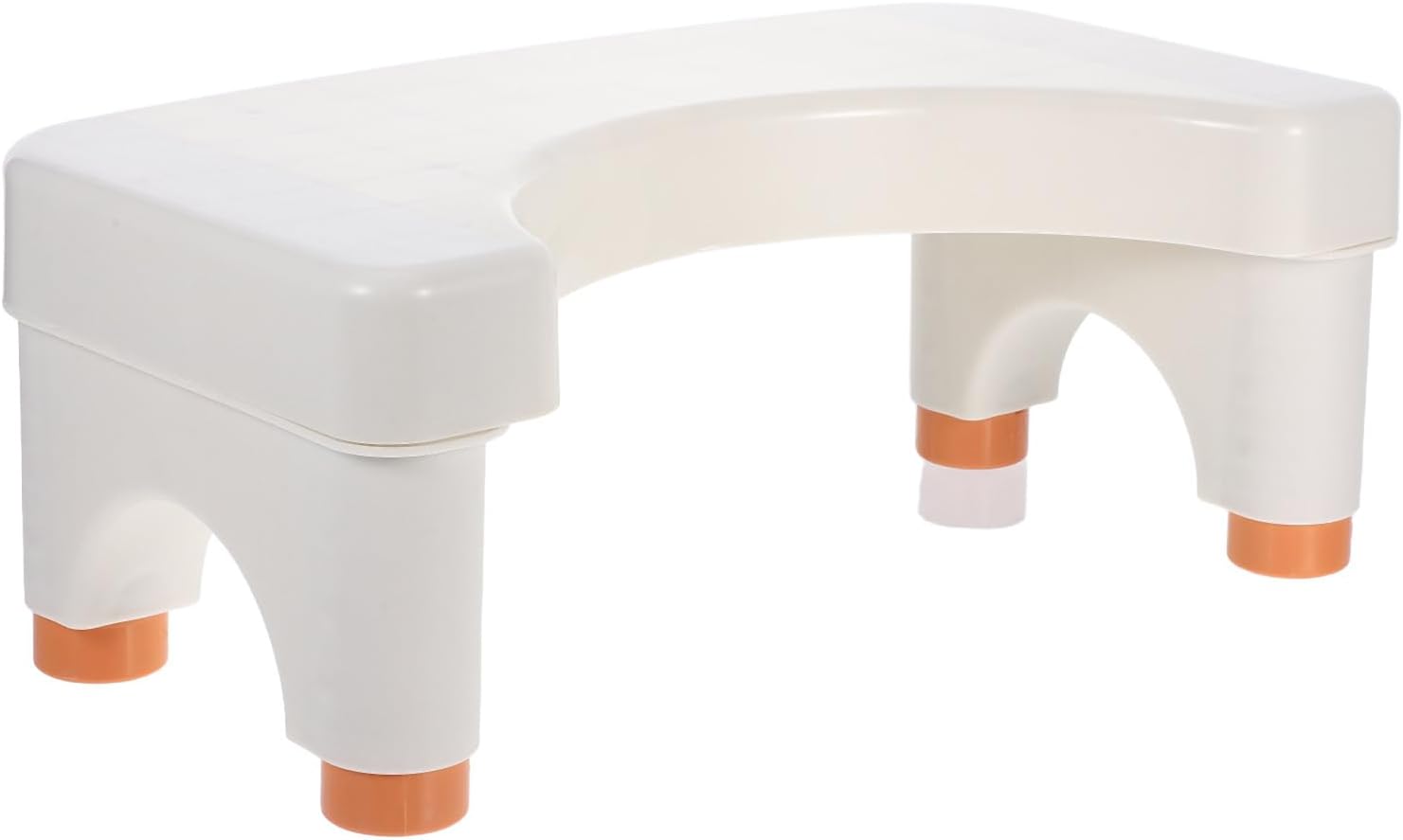 SHOWERORO Adjustable Toilet Stool for Adults and, Bathroom Poop Stool with Sturdy Plastic Build, Height-Adjustable Squat Bench for Seniors and Potty Training, Bathroom Safety Aid