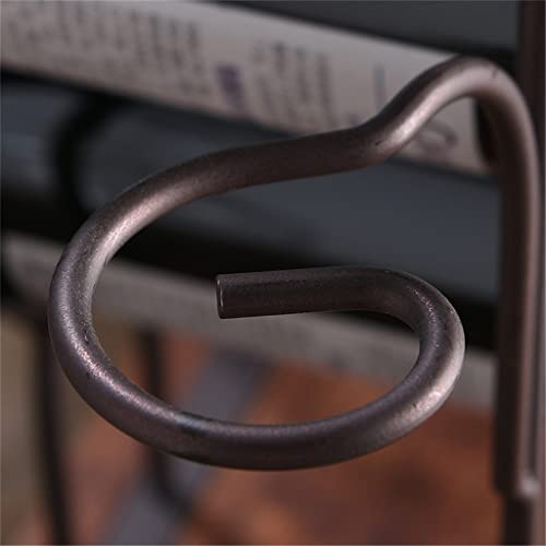 Soporte para Botellas Pequeño de Madera y Metal miniatura 7