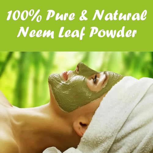 Image of Khadi 100% Pure & Organic Neem Powder (Azadirachta Indica) - Herbal Powder for Acne Control, Dandruff Relief & Skin Detox - 200g