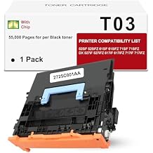 T03 Toner Cartridge 2725C001AA Black Compatible with ImageRunner Advance 525iF 525iFZ 615iF 615iFZ 715iF 715iFZ DX 527iF 527iFZ 617iF 617iFZ 717iF 717iFZ X1861 X1871 Printers