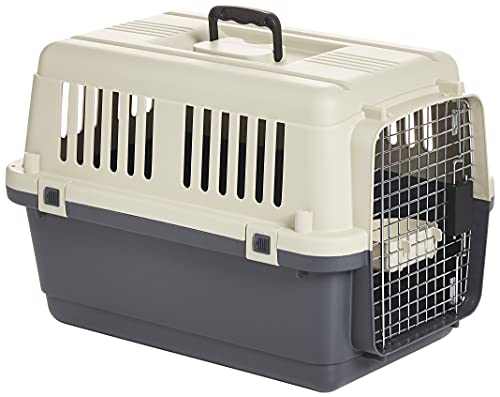 Petmode Plastic Transporter-Pet Carrier, 60.7 Cm Length, Medium, Multicolor, Hc013B L60 ,1 piece
