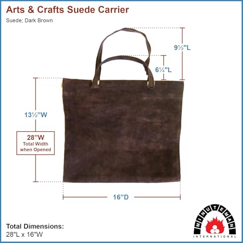 Minuteman International Arts & Craft Log Holder w/Suede Carrier