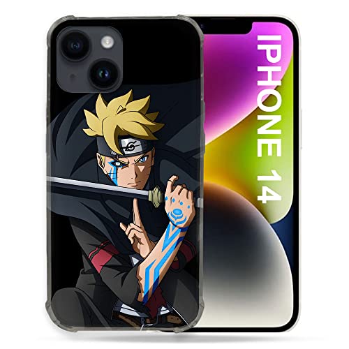 Coque compatible MagSafe iPhone 14 manga protection silicone Boruto