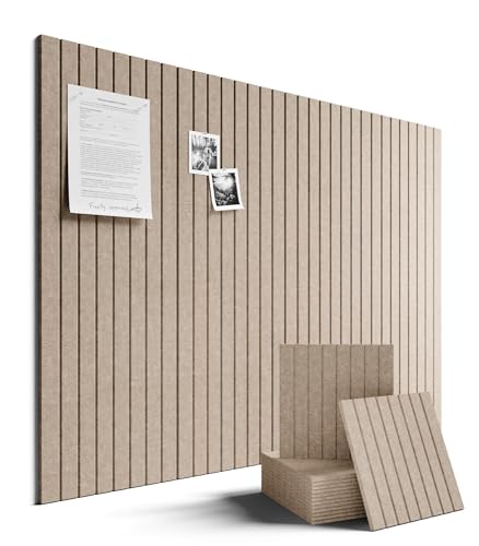 Fluxynara 48" x 36" Large Felt Bulletin Board, Khaki