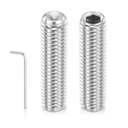 Kozelo 20pcs Cup Point Hex Socket Set Screws-M5-0.8x20mm 304 SS