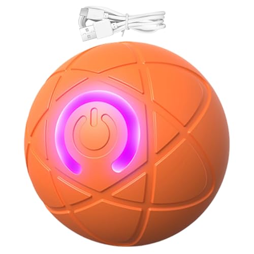 Generico Pallina Cane Che Si Muove Da Sola, Ricaricabile Palla Per Cani Elettrica, Giocattolo Interattivo Con Palla Per Cani, Smart Ball Dog Toys Con Luce LED, Palla Attiva Per Cani
