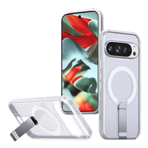 Google Pixel 9 Pro XL �p �P�[�X �B��X�^���h �c�����Ή� ���M ������ ���ϖh�~ MagSafe�Ή� �w��h�~(�N���A)