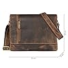 STILORD 'Davis' Sac Messenger en Cuir 13 Pouces | Sac Vintage Hommes Femmes | Sac à Bandoulière Bureau | Sacoche en Cuir Véritable, Couleur:Calais - Marron #2