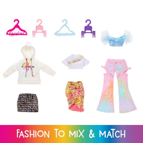 Rainbow High Amaya's Rainbow Closet Spielset - mit Exklusiver Regenbogen-Puppe, Mode, Schuhen, Handtaschen, Kleiderbügeln, Kleiderständer… – Ansicht 2