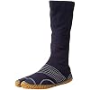 Marugo Jog Jikatabi Japanese Tabi Shoes Navy white stitching with 12 Clips