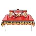 Fun Express Fire Heroes Disposable Tablecloth - Fire Plastic Table Cover 9 FT Long - Firefighter Party Supplies - Fire Birthday Party, Firefighter Theme Birthday Table Decor - Fire Decoratioms