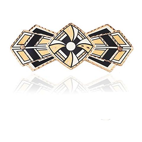 Handmade Copper Art Deco Hair Clip, Resembles a Ribbon Bow Tie, Hair Clips for Women and Girls, Copper Handmade Hair Accessories, French Clip, Unique Hair Barrette Cover