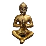 Vastu Purush Statue aus Messing, 7,6 cm, handgefertigtes Hindu-Vastu-Shastra-Idol für Zuhause und Büro, traditionelle spirituelle Figur für positive Energie, Glück und Wohlstand, einzigartige