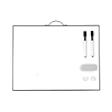 TSJ OFFICE Small White Board - 12 X 16 Inches Portable Aluminum Frame Magnetic Dry Erase Board with Holder, to Do List Notepad for Office, Home, School