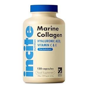 Marine Collagen Supplements for Women & Men 1200mg | 120 High Strength Marine Collagen Capsules | Pure Superior Type 1 Hydrolysed with Hyaluronic Acid, Vitamins C, E, B12, Copper, Zinc and Iodine