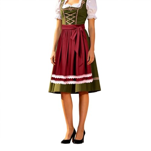 Costume de cosplay pour femme style palais antique avec tablier et jupe midi pour événements