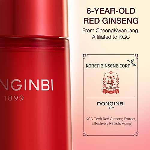 Donginbi 1899 Single Essence Ex 120Ml & Cleansing Foam 50Ml & Daily Defense Essence 5Ml Set - Anti-Aging Face Essence With Korean Red Ginseng For Radiance And Repair #TOP5