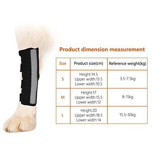 Tookss Dog Knee Brace,Dog Double Rear Leg Brace With Support Strips,Canine Hock Brace For Rear Legs With Reflective Straps,Joint Support Help With Hind Legs Injuries Sprains Arthritis Torn Acl(1 Pair) #TOP2