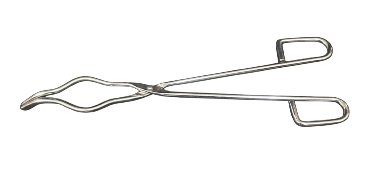 AI-Crucible Tong 12"/Stainless Steel/Laboratory Crucible Tong/Crucible handling Tongs/Scientific Crucible Tongs/for Laboratory hot Beaker Flask Dishes Tube Holder
