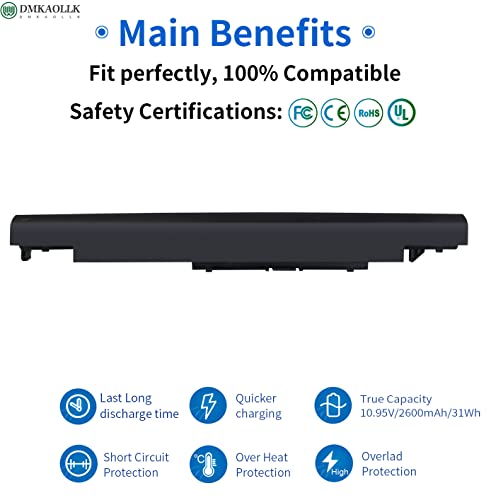 Dmkaollk 919700-850 Jc03 Laptop Battery For Hp 15-Bs 15-Bw 17-Bs Series 15-Bs0Xx 15-Bs1Xx 15-Bs015Dx 15-Bs013Dx 15- Bw033Wm 15-Bw053Od 919701-850 919681-421 Hstnn-Lb7V 3Inr19/66 #TOP2