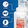 Major FeroSul - Ferrous Sulfate 325 mg Tablets - Iron Supplement for Women and Men - Specially Coated Easy-to-Swallow Tablets - Red - 1000 Count