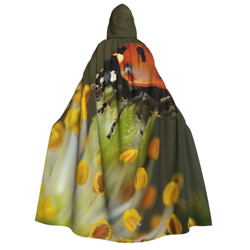 Cape à capuche coccinelle déguisement adulte facile à mettre pour carnaval