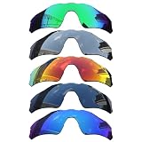Acefrog Polarisierte Ersatzgläser für Oakley Radar EV Path OO9208 Sonnenbrille, perfekte Passform, kratzfest, bruchsicher, Vorteilspackung, 5 Stück