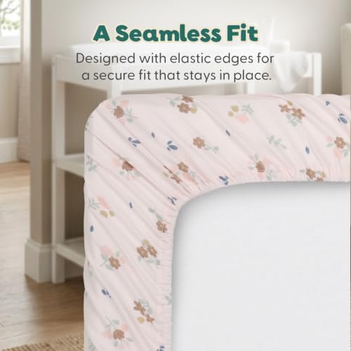 Diaper Changing Pad Cover, Girl Nursery Decor, Unicorn Floral Garden 2pk — 사진 7