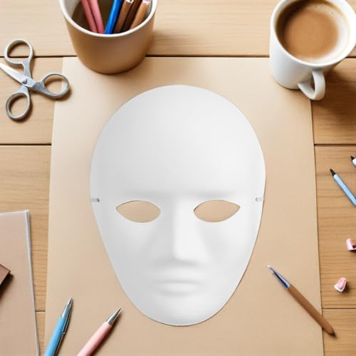 Máscaras de carnaval sin pintar para manualidades de cosplay y teatro 6