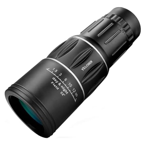 YELOMIN Day & Night Vision Dual 16x52 Focus Optics Zoom Lens Monocular Telescopes for Bird Watching Hunting Camping Hiking Traveling Cover