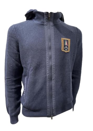 Aeronautica Militare Felpa Full-Zip MA1658 con Cappuccio Removibile, da Uomo,