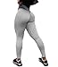 COMFREE Legging Taille Haute Ventre Plat Push Up Anti Cellulite Pantalon de Sport Yoga Pants Sexy Fitness Taille Haute Elastique Ventre Plat Jogging Pilates Course Casual Blanc et Gris S