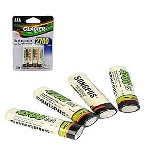 Kit 8 Pilhas Recarregaveis Sendo4 Do Tipo Aa E 4 Do Tipo Aaa