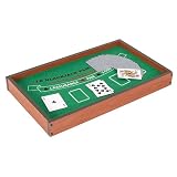 MISTER GADGET Jeu de Casino 2 en 1 Blackjack et Roulette Soirées Vert