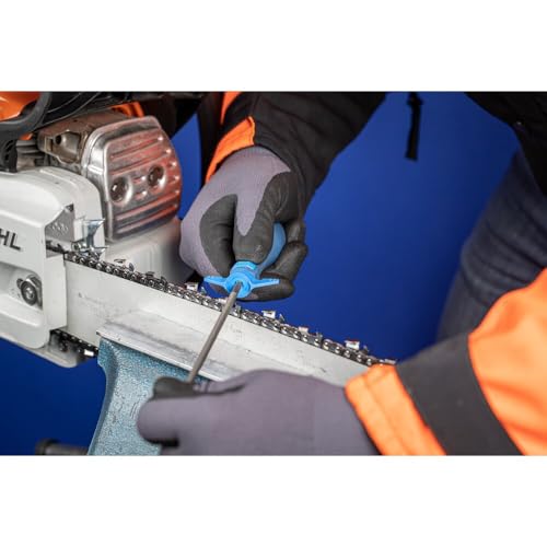 PFERD Zestaw do piły łańcuchowej - 4,0-5,5 mm, 1 x ergonomiczny uchwyt, 2 x ostrzałka, 12600030