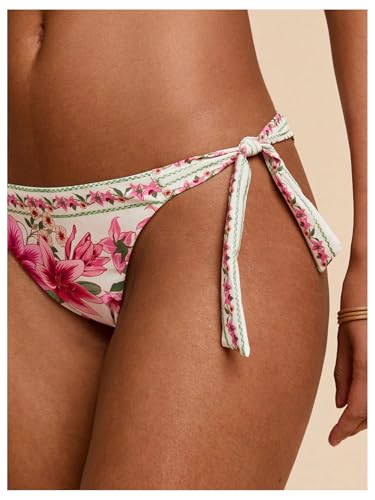 Women's Floral String Bikini Two Piece High Cut Thong Boho Bathing Suit Spaghetti Strap Swimsuits4