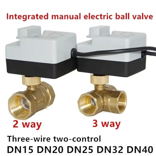 Válvula de bola eléctrica DN25 de dos vías para un control automatizado estable 3