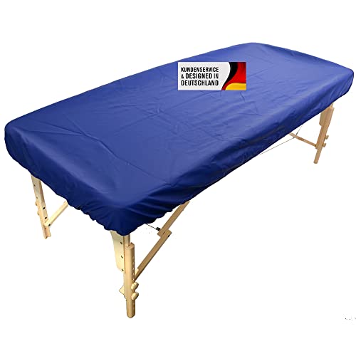 Promafit Housse pour Table de Massage Bleu | Convient pour longueurs 180-201 cm et largeurs 73-81 cm avec résistance aux désinfectants