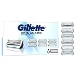 Gillette Skinguard Sensitive 6 Lamette di Ricambio per Rasoio Barba Uomo