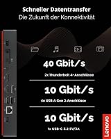 Lenovo ThTintePad Universal Thunderbolt 4 verkabelt schwarz – Ansicht 5