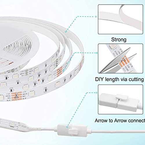 65.6Ft Led Light Strips,20M Rgb Flexible Music Sync Color Changing App Control Bright 5050 Leds Tape Lights With Remote For Home Lighting, Kitchen,Bedroom, Tv, Ceiling, Cupboard,Bar Decoration #TOP5