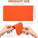 Orange Flexible Silicone Phone Stand, Orange Creative Flexible Folding Deformable Lazy Silicone Phone Holder, Adjustable Multi-Angle Stand for Cell Phone iPhone iPad
