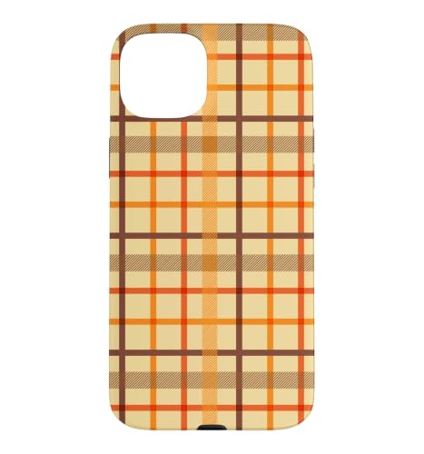 �H ���j�� �`�F�b�J�[ ���n �I�����W �u���E�� �^�� �H �`�F�b�N�� �X�}�z�P�[�X iPhone 15 Plus �p
