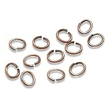 200/Pkg Antique Copper Plated Medium Oval Jump Rings, TierraCast 5x6mm