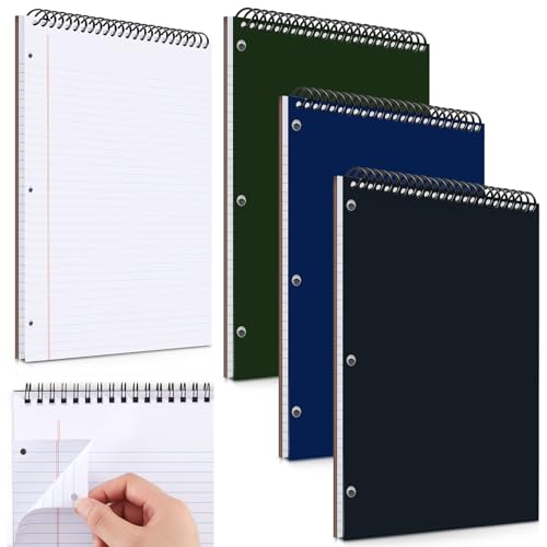 Bloc de notas legal MotiMind de espiral superior, cuaderno de 50 hojas para oficina y escuela